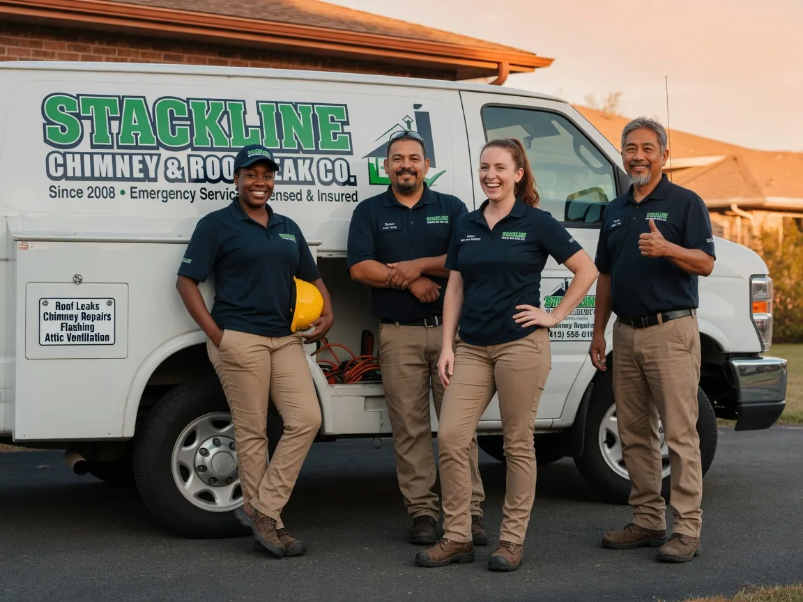 Chimney flashing repair company in Achille, OK